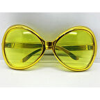 Büro Ev Ofis Yeşilçam Parti Kostümü için 7x16CM Golden Gözlük