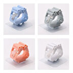 Büro Ev Ofis Yazlık Hijyeni için 4ADET Duvara Monte Mop Paspas Tutucu Aparat Seti