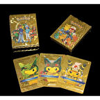 Büro Ev Ofis Etkinlik Partisi için Golden Pokemon Deste Oyun Kartı