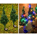 Büro Ev Ofis Hediyesi için Solar Şarjlı Dekoratif Çam Ağacı