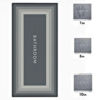 Büro Ev Ofis Banyosu için 40x120CM Emici Kaymaz Taban Uzun Paspas