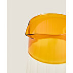 Büro Ev Ofis Mutfağı için 1600ML Turuncu Detaylı Cam Sürahi