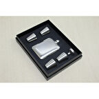 Büro Ev Ofis Hediyesi için Çelik 4 Shot Bardaklı Matara Prestij Seti