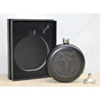 Büro Ev Ofis Hediyesi için Kurt Motifli Hunili Matara Prestij Seti