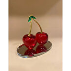 Büro Ev Ofis Dekoru için Kristal Kiraz Süs Obje