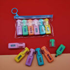 Büro Ev Ofis Hediyesi için 6ADET Fosforlu Kalem Seti