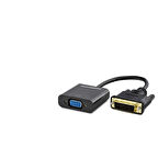 Büro Ev Ofis Network Dönüştürücü için Siyah 1080P 24+1 Dvı To Vga F Çevirici