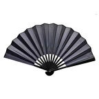 Büro Ev Ofis Hediyesi için 12ADET Fümez Kumaşlı Plastik Yelpaze