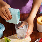 Büro Ev Ofis Yazlık için Silikon Buz Yapıcı Küp Buz Buzdolabı Kalıbı