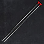 Büro Ev Ofis Hobi Dikiş Atölyesi için 40CM 4MM Klasik Alüminyum Örgü Şişi