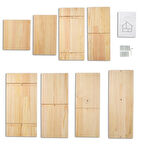 Büro Ev Ofis Çocuk Hediyesi için Ahşap Yapım Demonte Oyun Evi