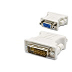 Büro Ev Ofis Network Dönüştürücü için Beyaz 24+5 Dvı To Vga F Çevirici