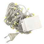 Büro Ev Ofis Yazlık için 10MT 100LED Damla Uçlu Led Beyaz Işık Şeffaf Kablolu Lamba