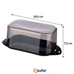 Büro Ev Ofis Mutfağı için Kilitli Plastik Kapaklı Erzak Saklama Kabı