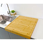 Büro Ev Ofis Mutfağı için Mini Ahşap Tezgah Üstü Kesme Tahtası