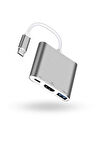 Büro Ev Ofis Cihazları için UsbC-3HUB Connector