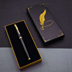 Büro Ev Ofis Hediyesi için Siyah Metal Sril Roller Kalem