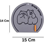 Büro Ev Ofis Mutfağı için Silikon Koku ÖnleyiciGider Kapağı