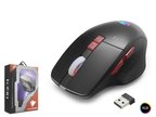 Büro Ev Ofis Bilgisayarı için Siyah Kablosuz Şarjlı 1600DPI Sessiz RGB Gaming Mouse
