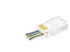 Büro Ev Ofis Cihazları için 100ADET Şeffaf Cat6 Rj45 Konnektör Paketİ