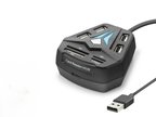 Büro Ev Ofis Cihazları için Siyah 8PORT Usb Hub Kart Okuyucu