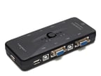Büro Ev Ofis Cihazları için Vga Usb Kvm Swıtch 4Port Usb Console