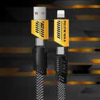 Büro Ev Ofis Cihazları için 65W USB TYPEC to TYPEC IOS Örgülü Hızlı Mobil Şarj Data Kablosu