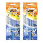 Gillette Permatik Banyo Kullan At Tıraş Bıçağı 10 Lu x 2 Adet