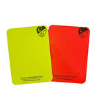 Sarı Kırmızı Kart, Hakem Kartı, TFF Baskılı, Parlak 11x8cm