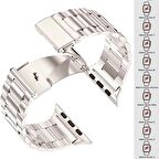 Apple Watch Ultra Seri 49mm Uyumlu Ironweft Döküm Çelik Metal Kordon