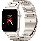 Apple Watch 38mm 40mm 41mm Watch Seri 3 4 5 6 7 Se Uyumlu Ironweft Döküm Çelik Metal Kordon