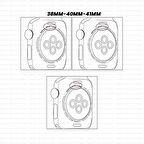 Apple Watch 38mm 40mm 41mm Seri 3 4 5 6 7 8 Se Uyumlu Woven Wire Tasarım Metal Hasır Kordon