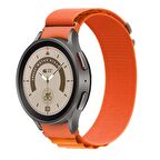 Samsung Galaxy Watch 4 5 Pro 40 42 44 45 46mm Uyumlu Kavisli Tasarım Frost Alpine Loop Kordon