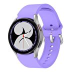 Samsung Galaxy Watch 4 5 Pro 40 42 44 45 46mm Uyumlu Orjinal Tasarım Kavisli PureLux Silikon Kordon