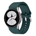 Samsung Galaxy Watch 4 5 Pro 40 42 44 45 46mm Uyumlu Orjinal Tasarım Kavisli PureLux Silikon Kordon