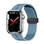 Apple Watch 38mm 40mm 41mm Seri 1 2 3 4 5 6 7 8 Se Uyumlu Coastal Manyetik Tokalı Silikon Kordon