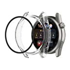 Sneezy Huawei Gt3 Pro 46mm PC Sert Kasa Ve Ekran Koruyucu