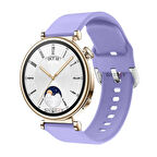 Sneezy Huawei Watch GT4 41mm İle Uyumlu 18mm PureLux Soft Tokalı Silikon Kordon