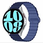 Samsung Galaxy Watch 4 40-42-44-46mm Uyumlu 20mm Harmony Duo Magnetik Silikon Kordon