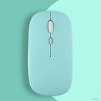 Xiaomi Tablet Şarj Edilebilir Sessiz Mouse Bluetooth + 2.4Hz Wifi Kablosuz Mouse Fare