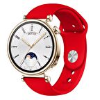 Sneezy Huawei Watch GT 4 41mm İle Uyumlu 18mm PureLux Soft Silikon Kordon