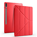 Samsung Galaxy Tab S9 Plus X810 12.4 İnç Katlanabilir Kalemlikli Standlı Akıllı Kılıf