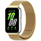 Sneezy Samsung Galaxy Fit 3 İle Uyumlu Woven Wire Tasarım Metal Hasır Kordon