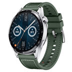 Huawei Watch GT3 Elite-Active 46mm-GT3 Pro-GT3 Se 22mm Uyumlu Dikiş Desenli Dokuma Silikon Kordon