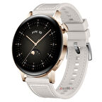 Sneezy Huawei Watch GT 3 Elegant Active 42mm Uyumlu 20mm Dikiş Desenli Dokuma Silikon Kordon