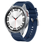 Sneezy Samsung Galaxy Watch 6 – Classic 40-43-44-47mm  20mm Dikiş Desenli Dokuma Silikon Kordon