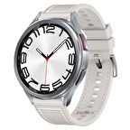 Sneezy Samsung Galaxy Watch 6 – Classic 40-43-44-47mm  20mm Dikiş Desenli Dokuma Silikon Kordon