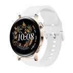 Huawei Watch Gt2 42mm Ile Uyumlu 20mm Purelux Soft Tokalı Silikon Kordon Dayanıklı Spor Stil