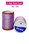 Oyalı 4 Kat Suni İpek İplik İğne Oyası Boncuk İpi Tığ Oyası No:96