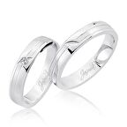 Beyaz Altın Alyans 3101-2